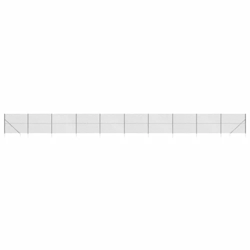  antracitszürke drótkerítés cövekekkel 1,6 x 25 m