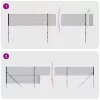 antracitszürke drótkerítés cövekekkel 1,8 x 25 m