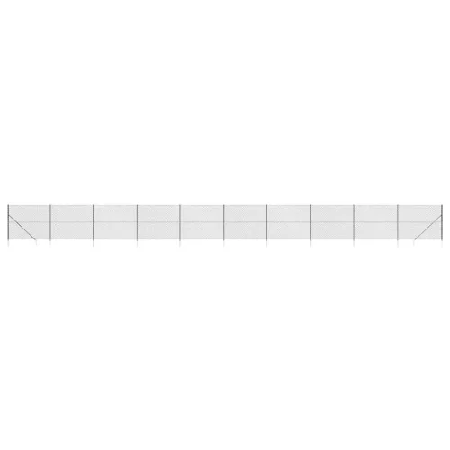  antracitszürke drótkerítés cövekekkel 2 x 25 m