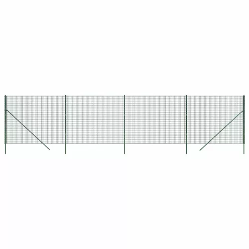  zöld horganyzott acél drótkerítés 1,8 x 10 m