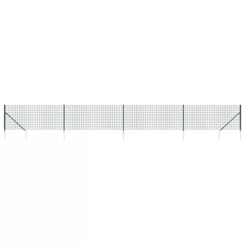  zöld dróthálós kerítés cövekekkel 1x10 m