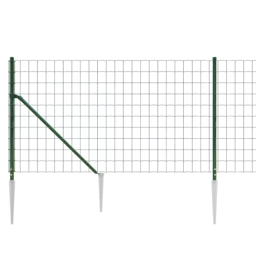  zöld dróthálós kerítés cövekekkel 1,1x25 m