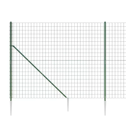  zöld dróthálós kerítés cövekekkel 1,4x25 m