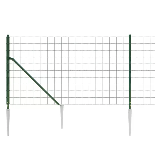  zöld dróthálós kerítés cövekekkel 1,1x25 m