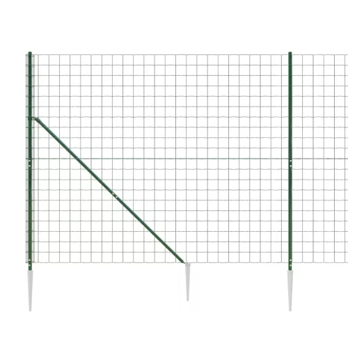  zöld dróthálós kerítés cövekekkel 2,2x25 m