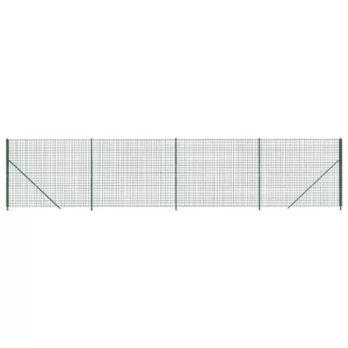  zöld dróthálós kerítés illesztőperemmel 1,6x10 m