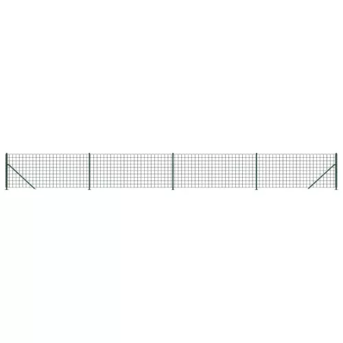  zöld dróthálós kerítés illesztőperemmel 1,1x10 m