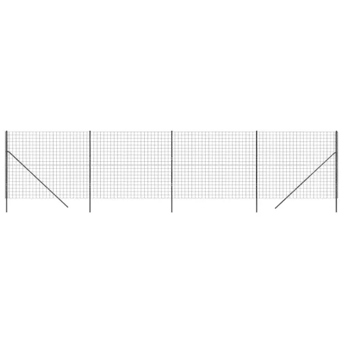 antracitszürke horganyzott acél dróthálós kerítés 1,8x10 m