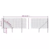  antracitszürke dróthálós kerítés cövekekkel 1,1x10 m