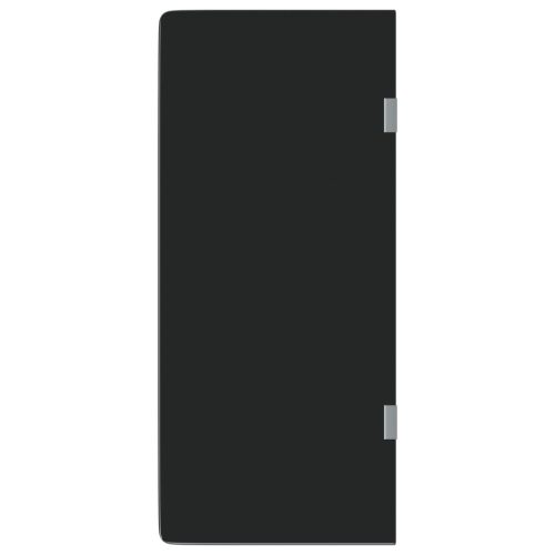  fekete edzett üveg falra szerelhető piszoárelválasztó 90x40 cm