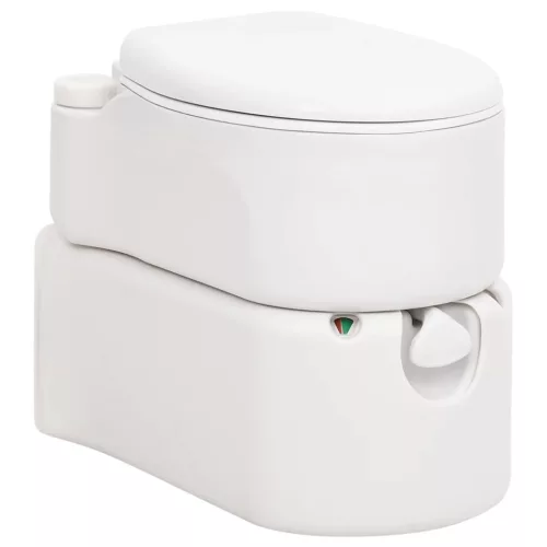  fehér beépített HDPE és zománc kemping WC 24+17 L 