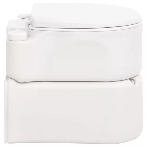  fehér beépített HDPE és zománc kemping WC 24+17 L 