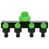  zöld és fekete ABS és PP 4-irányú csap adapter 19,5 x 6 x 11 cm