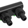  zöld és fekete ABS és PP 4-irányú csap adapter 19,5 x 6 x 11 cm