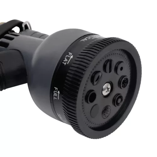  ezüstszínű rozsdamentes acél kerti tömlő szórófejjel 0,6 15 m"