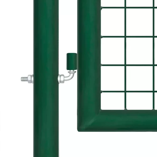  zöld horganyzott acél hálós kerti kapu 500 x 125 cm