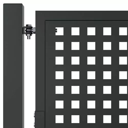  antracit színű acél kerti kapu 100 x 100 cm