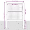  antracit színű acél kerti kapu 100 x 100 cm