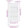  antracitszürke acél kertkapu 105 x 250 cm