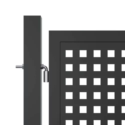  antracit színű acél kerti kapu 300 x 125 cm