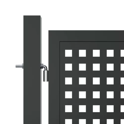  antracitszürke acél kertkapu 300 x 175 cm