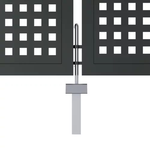  antracitszürke acél kertkapu 300 x 200 cm