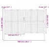  antracitszürke acél kertkapu 300 x 200 cm