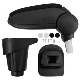  autó karfa fekete 14x35x(37-53) cm ABS