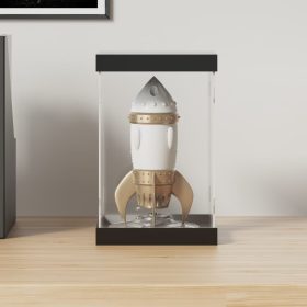  átlátszó akril bemutatódoboz 14x14x22 cm