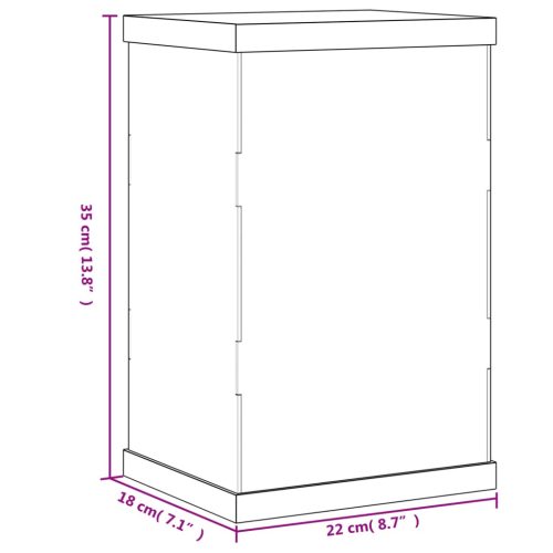  átlátszó akril bemutatódoboz 22x18x35 cm