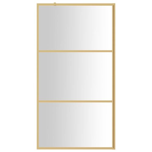  aranyszínű zuhanyfal átlátszó ESG üveggel 115 x 195 cm