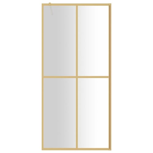  aranyszínű zuhanyfal átlátszó ESG üveggel 90 x 195 cm