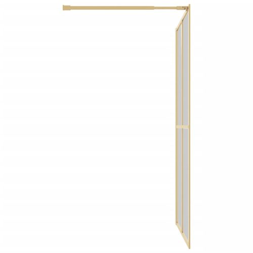  aranyszínű zuhanyfal átlátszó ESG üveggel 140 x 195 cm