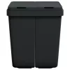  antracitszürke dupla szemeteskuka 2x25 L