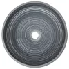  szürke kerámia kerek asztali mosdó Φ41 x 14 cm