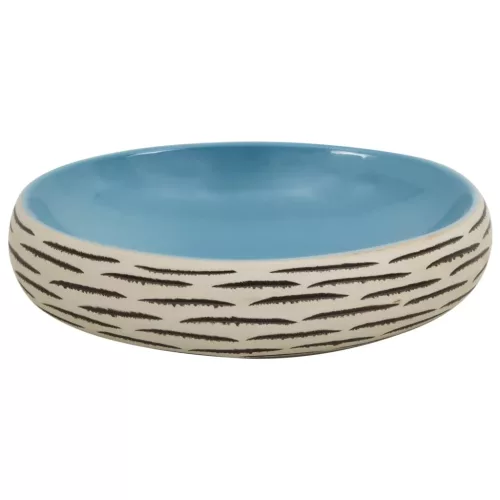  többszínű kerámia ovális asztali mosdó 59 x 40 x 15 cm