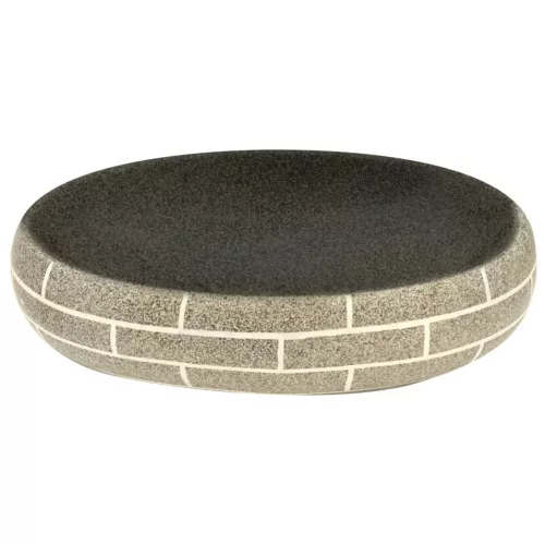  többszínű kerámia ovális asztali mosdó 59 x 40 x 15 cm