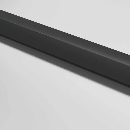  fekete edzett üveg és alumínium vékony beltéri ajtó 83x201,5 cm