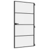  fekete edzett üveg és alumínium beltéri ajtó 102,5x201,5 cm