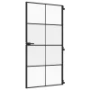  fekete edzett üveg és alumínium beltéri ajtó 102,5x201,5 cm