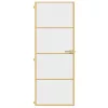  arany edzett üveg és alumínium vékony beltéri ajtó 76x201,5 cm