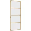  arany edzett üveg és alumínium vékony beltéri ajtó 83x201,5 cm