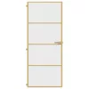  arany edzett üveg és alumínium vékony beltéri ajtó 83x201,5 cm