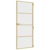  arany edzett üveg és alumínium vékony beltéri ajtó 83x201,5 cm