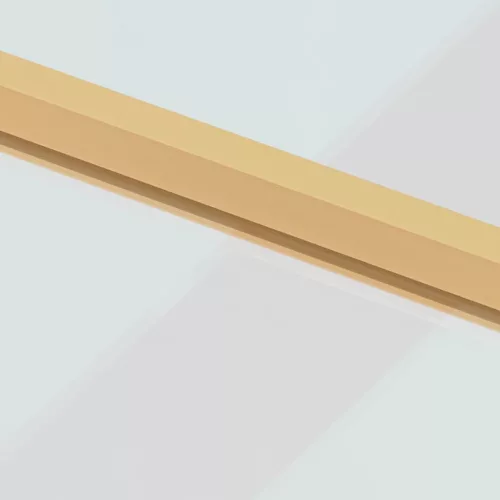  arany edzett üveg és alumínium vékony beltéri ajtó 83x201,5 cm