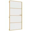  arany edzett üveg alumínium vékony beltéri ajtó 102,5x201,5 cm