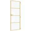  arany edzett üveg és alumínium vékony beltéri ajtó 76x201,5 cm
