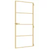  arany edzett üveg és alumínium vékony beltéri ajtó 93x201,5 cm