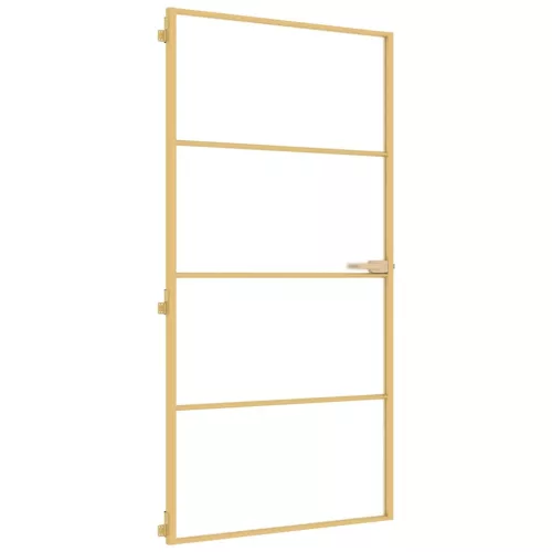  arany edzett üveg és alumínium beltéri ajtó 102,5x201,5 cm