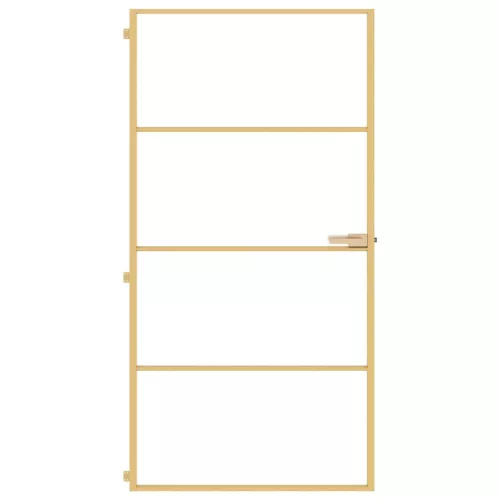  arany edzett üveg és alumínium beltéri ajtó 102,5x201,5 cm